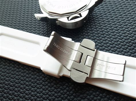 panerai rubber strap deployment buckle|deployment buckle for Panerai.